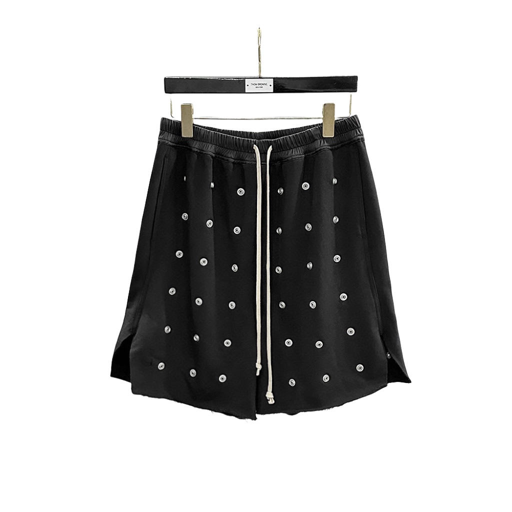 Rick Owens DRKSHDW Embellished Cotton Shorts - everydesigner