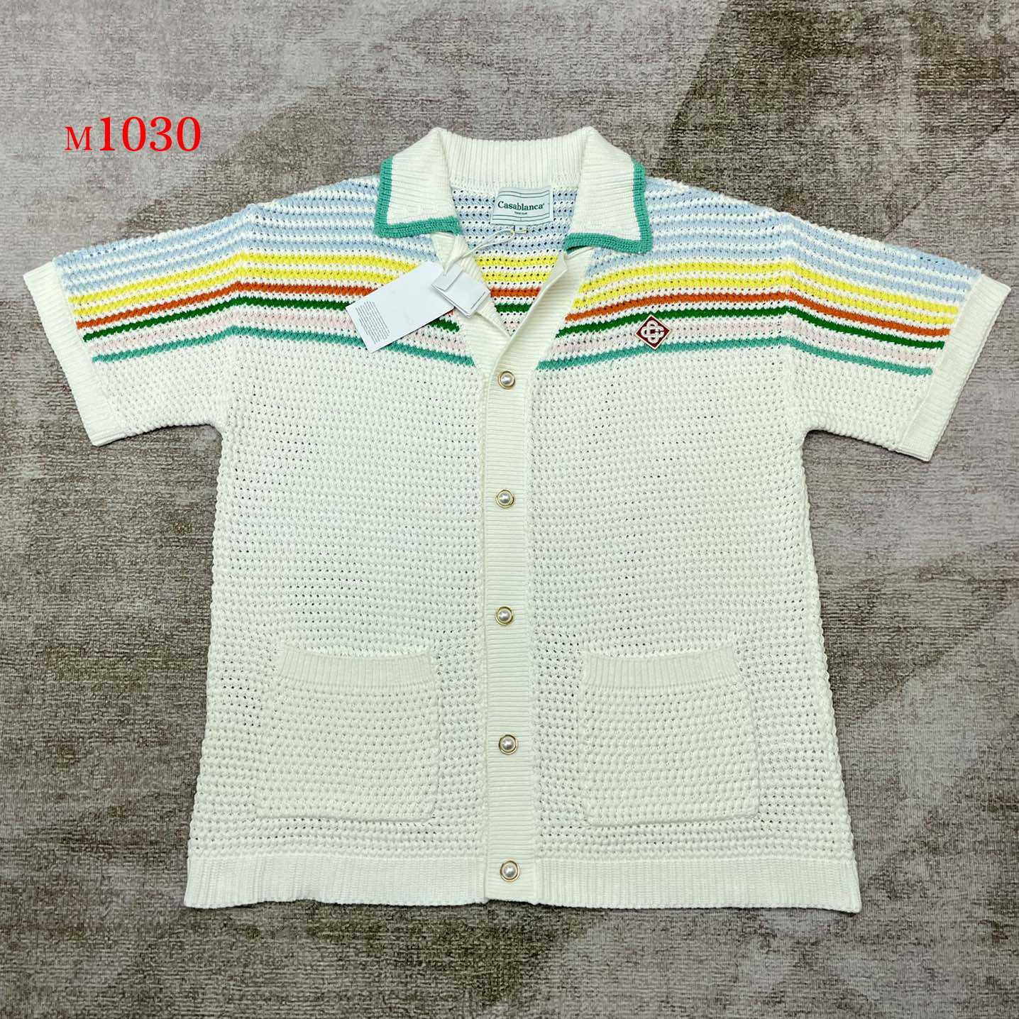 Casablanca Knitted Polo Shirt      m1030 - everydesigner