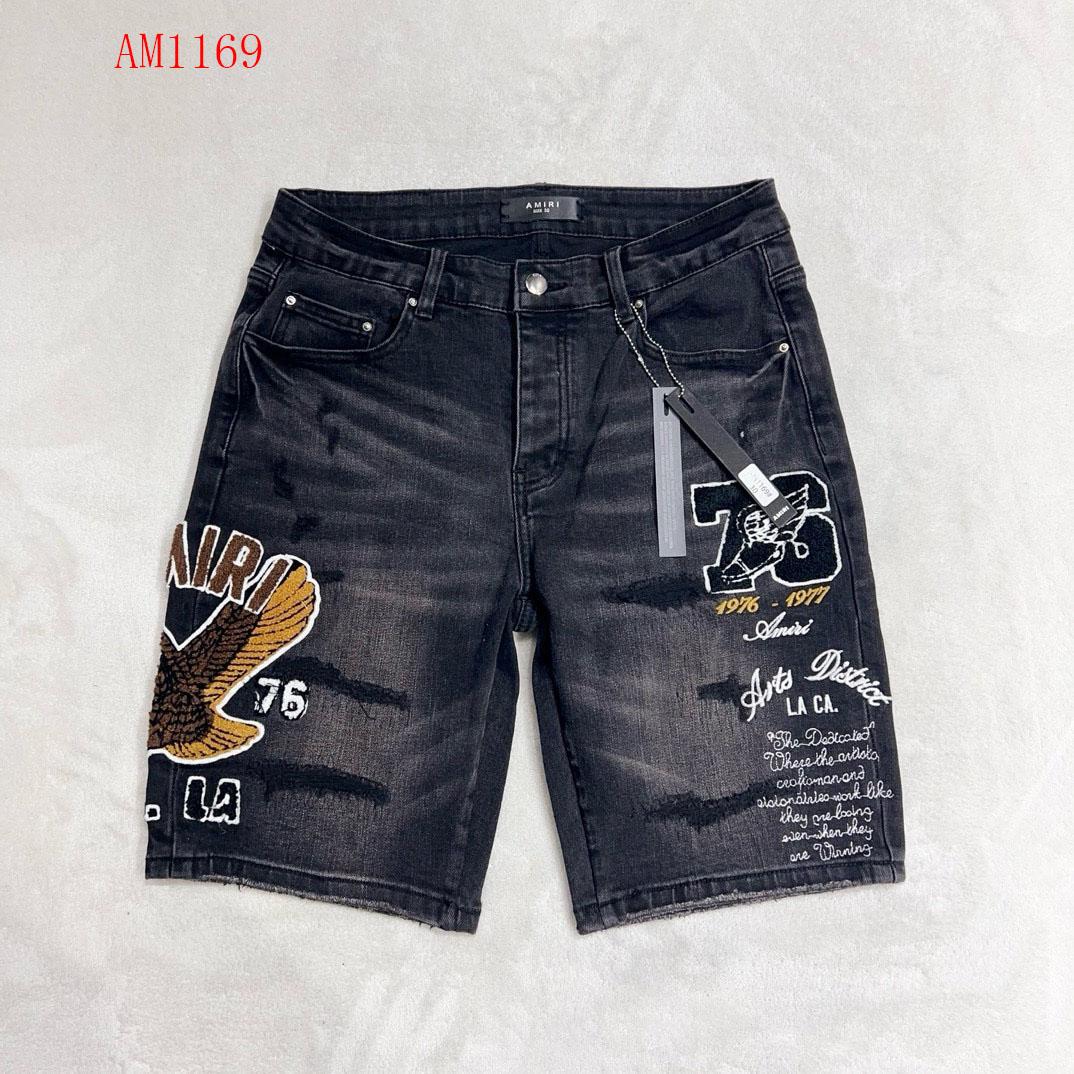 Amiri Slim-fit Denim Shorts  AM1169 - everydesigner