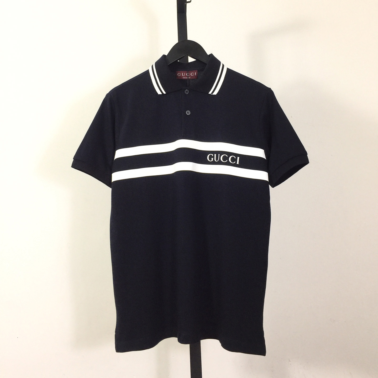 Gucci Cotton Polo Shirt With Gucci Print - everydesigner