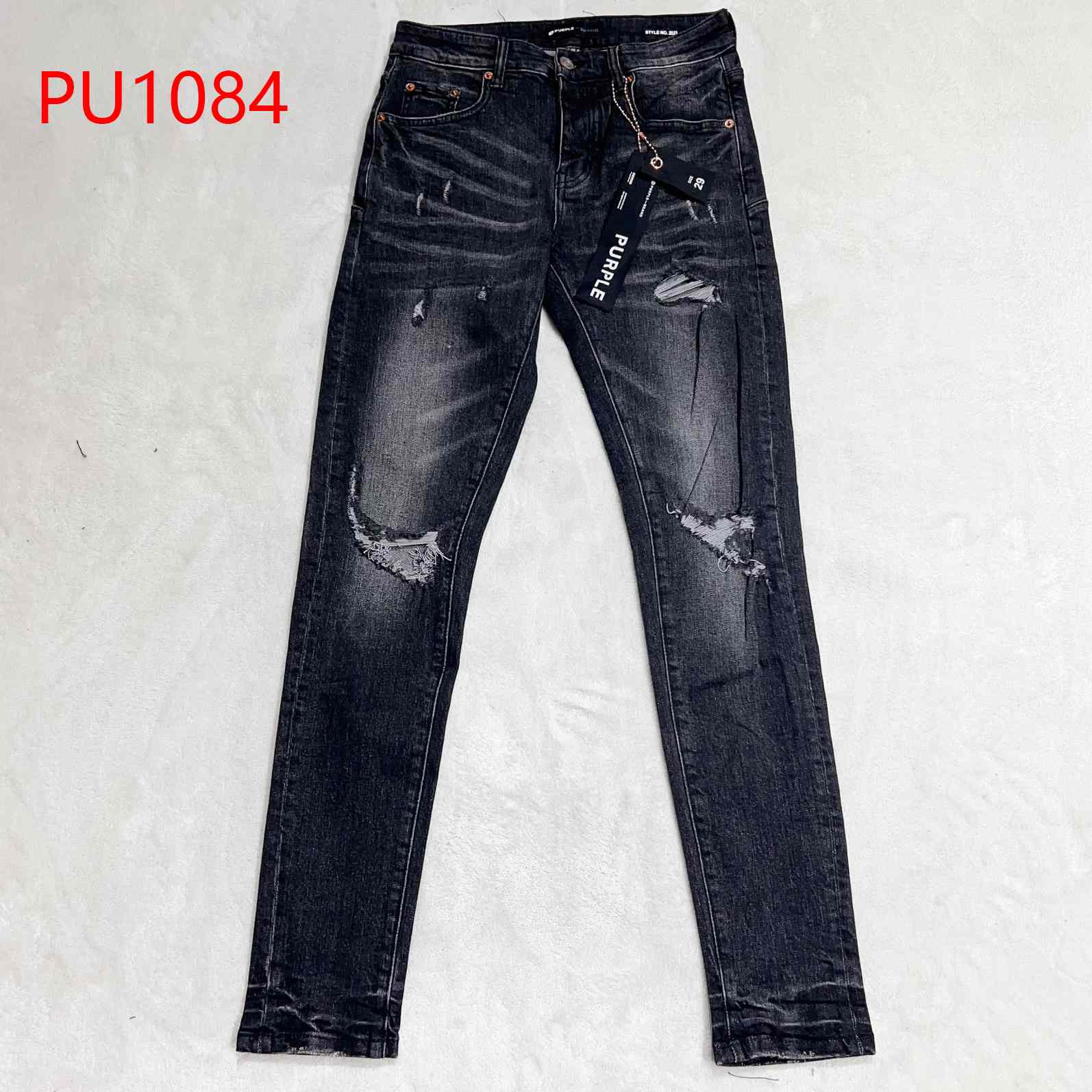 Purple-Brand Slim-fit Jeans   PU1084 - everydesigner