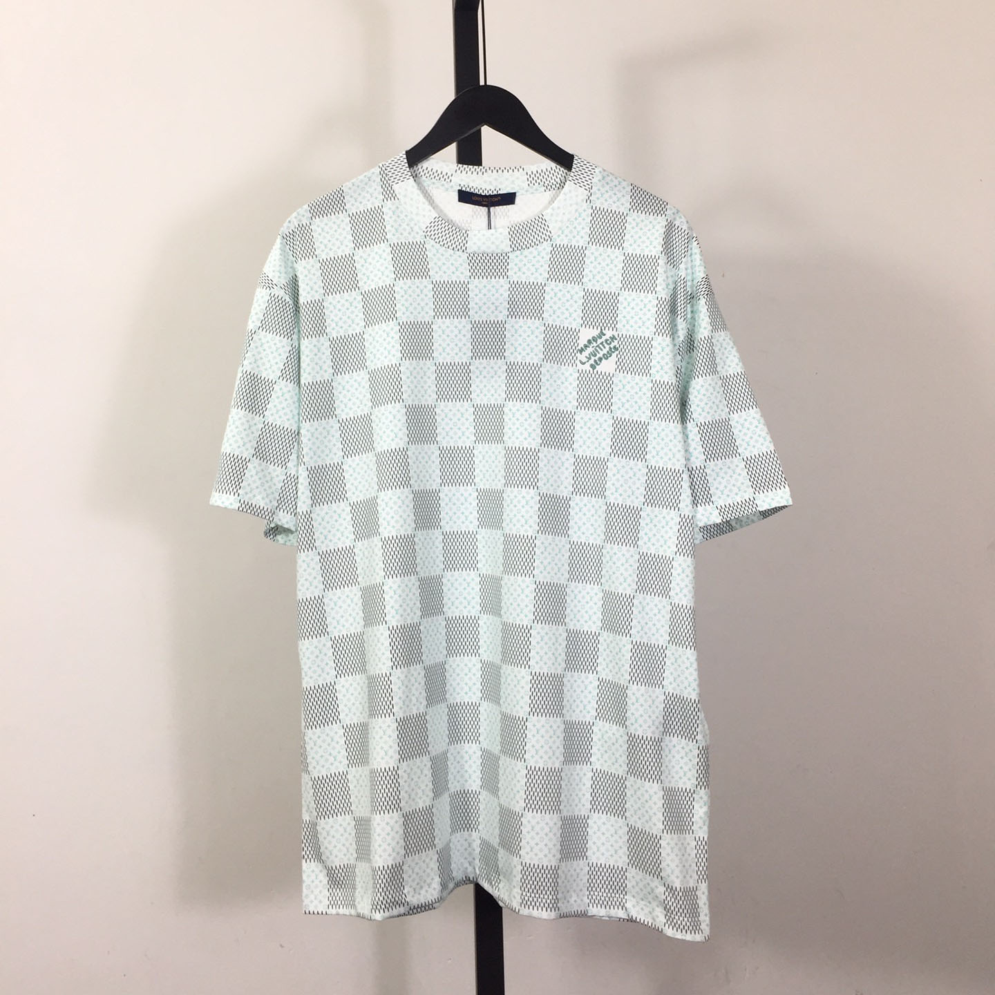 Louis Vuitton Damier Short-Sleeved Cotton T-shirt - everydesigner