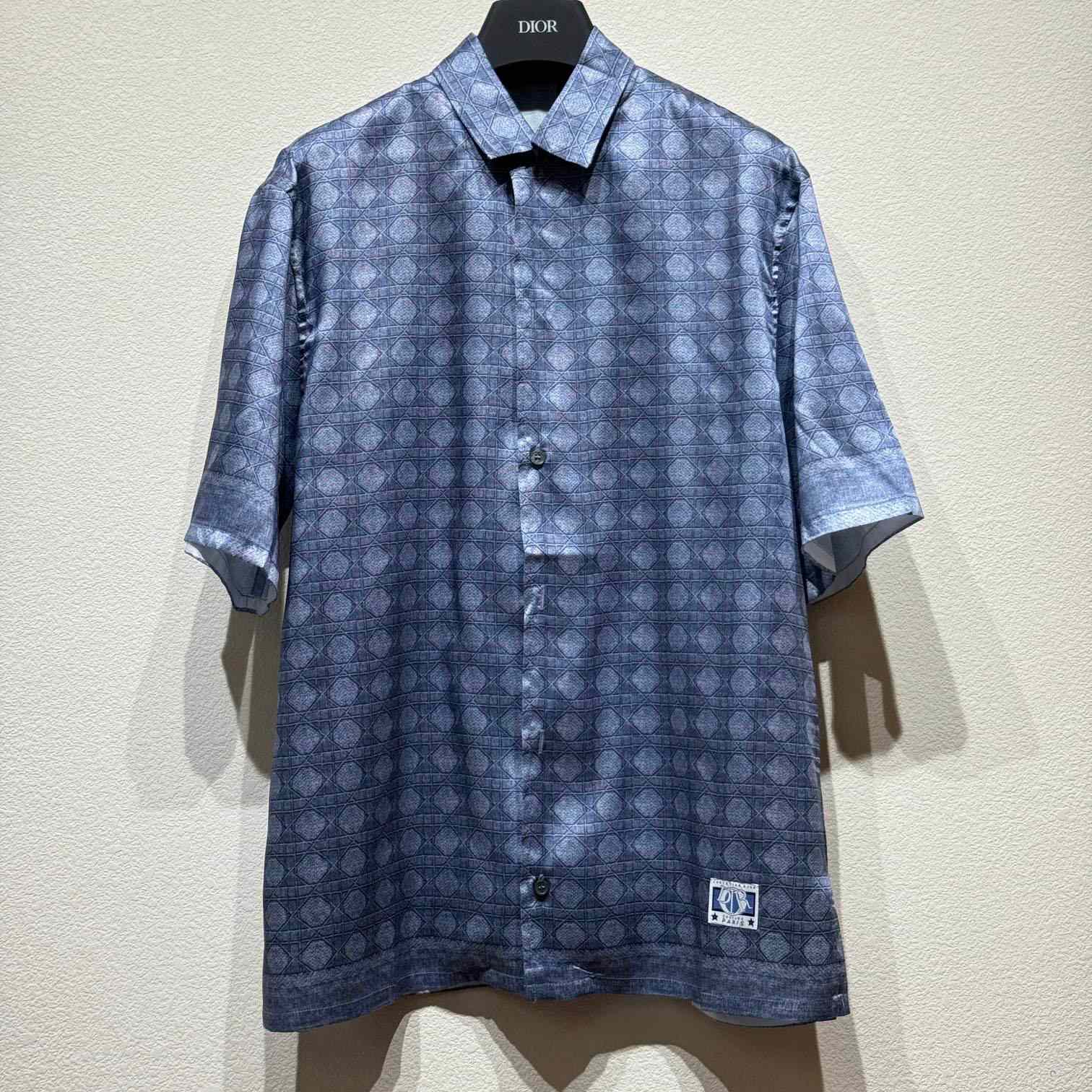 Dior Cannage Short-Sleeved Shirt - everydesigner