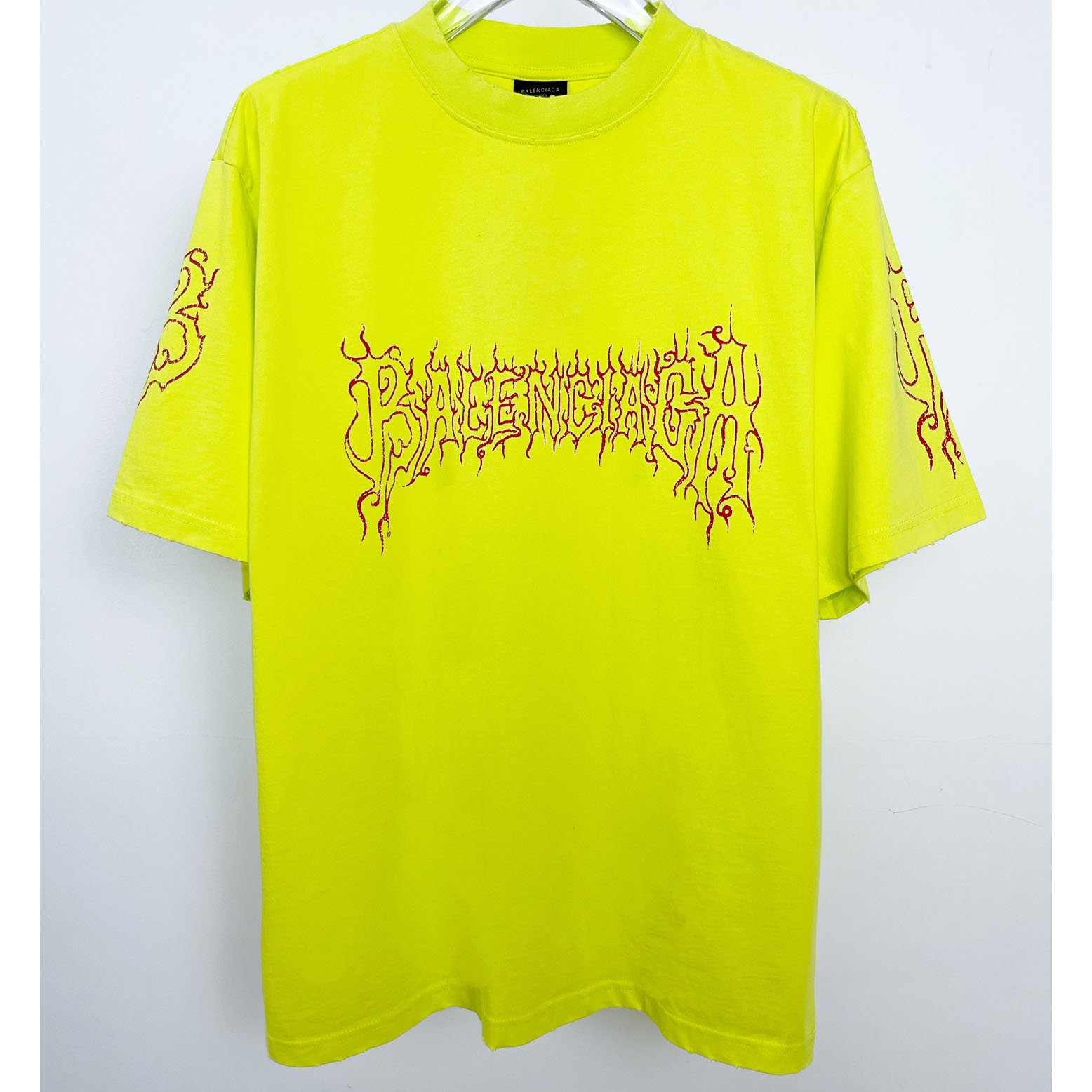 Balenciaga Darkwave T-Shirt Oversized In Yellow - everydesigner