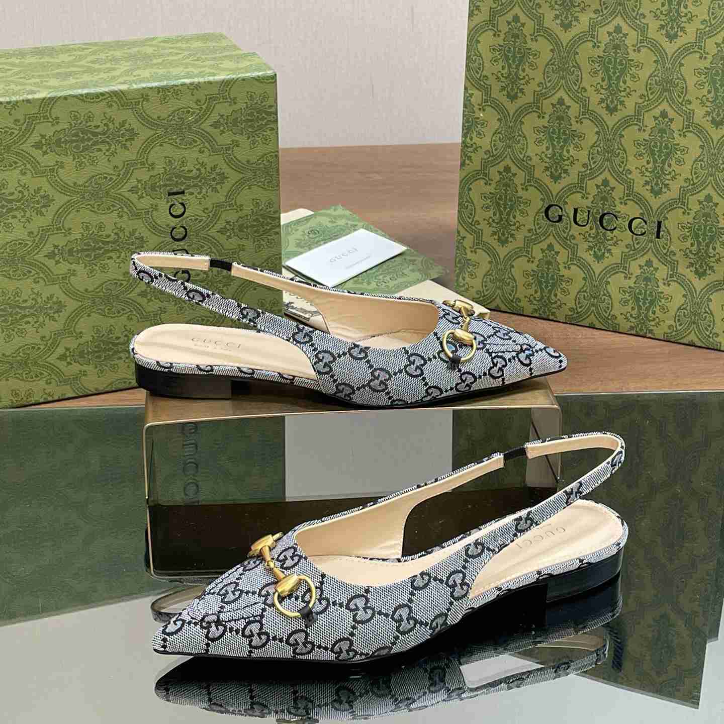 Gucci Women's Horsebit Slingback Ballet Flat - everydesigner