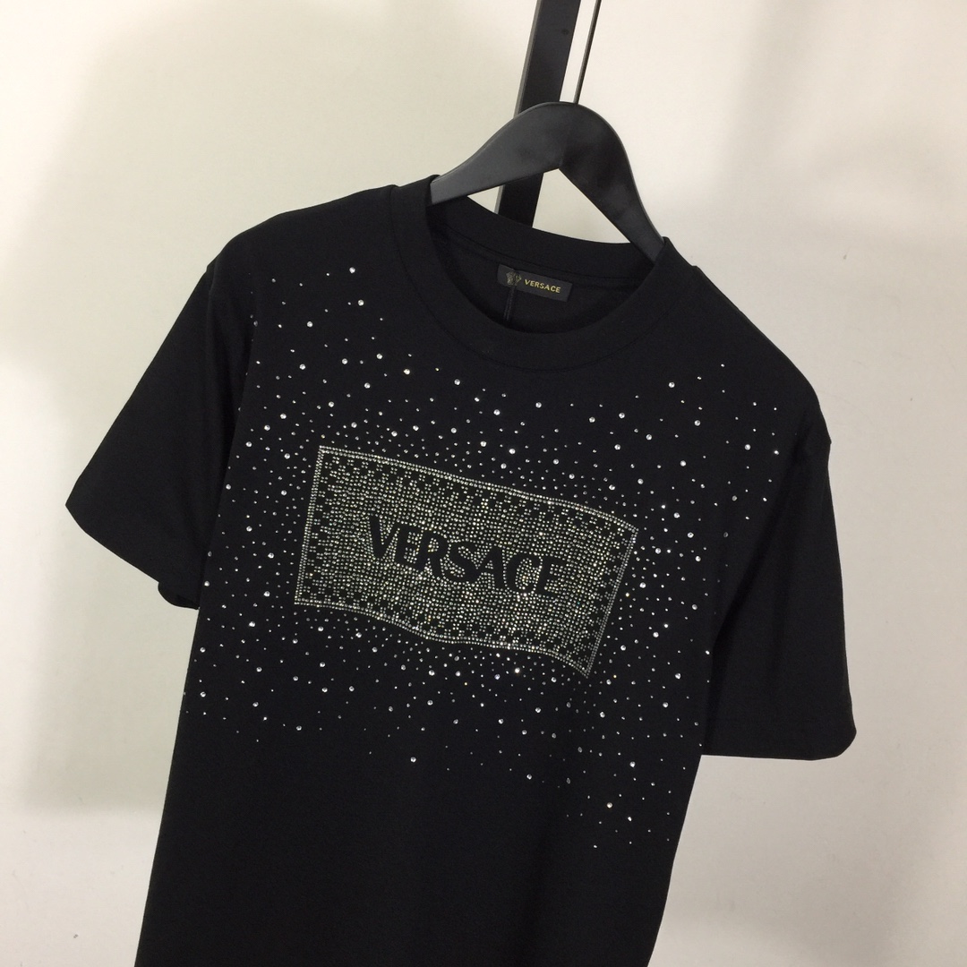 Versace Men's Crystal Box Logo T-Shirt - everydesigner