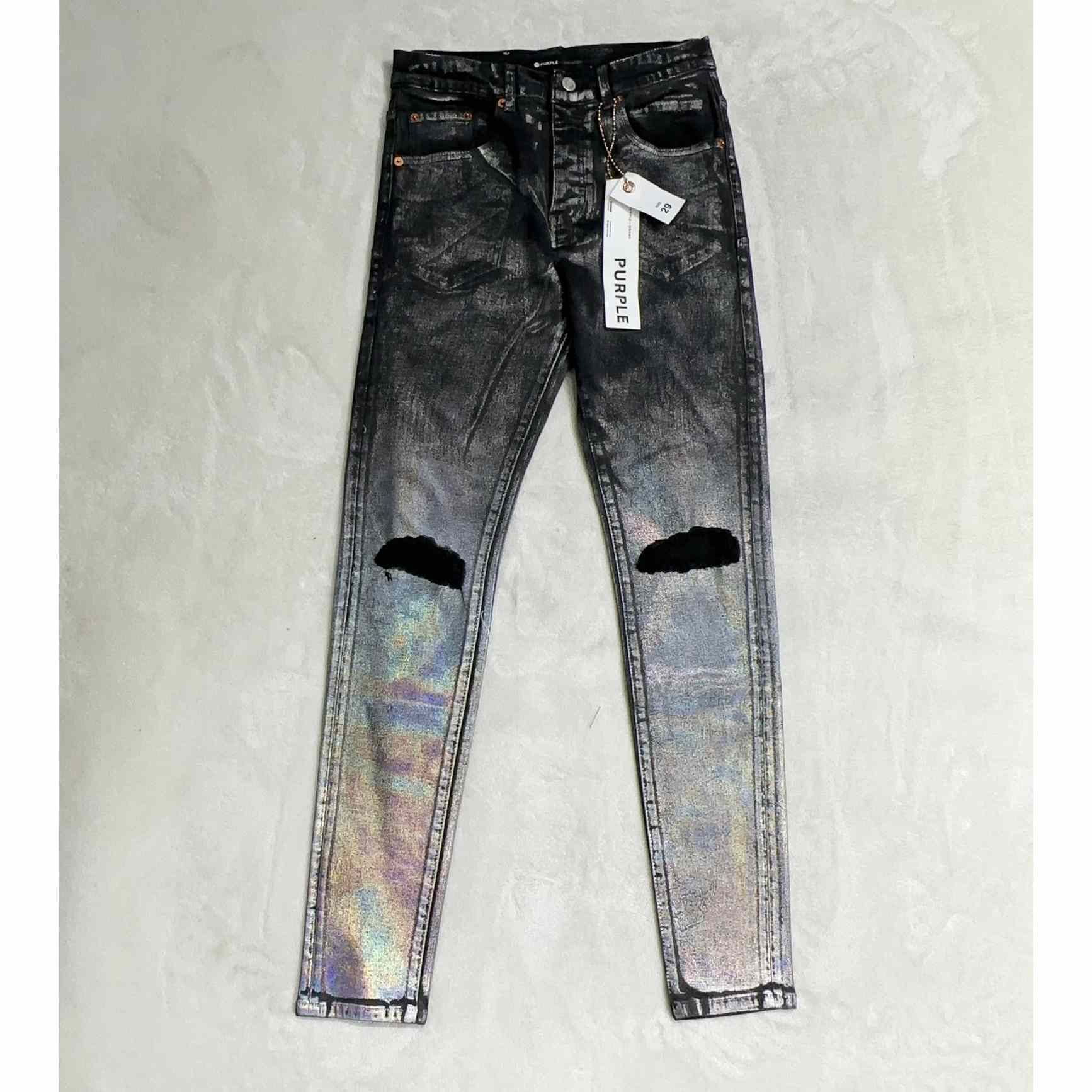 Purple-Brand Slim-fit Jeans      - everydesigner