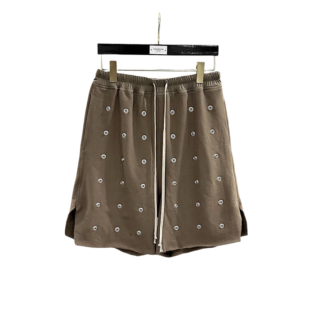 Rick Owens DRKSHDW Embellished Cotton Shorts - everydesigner