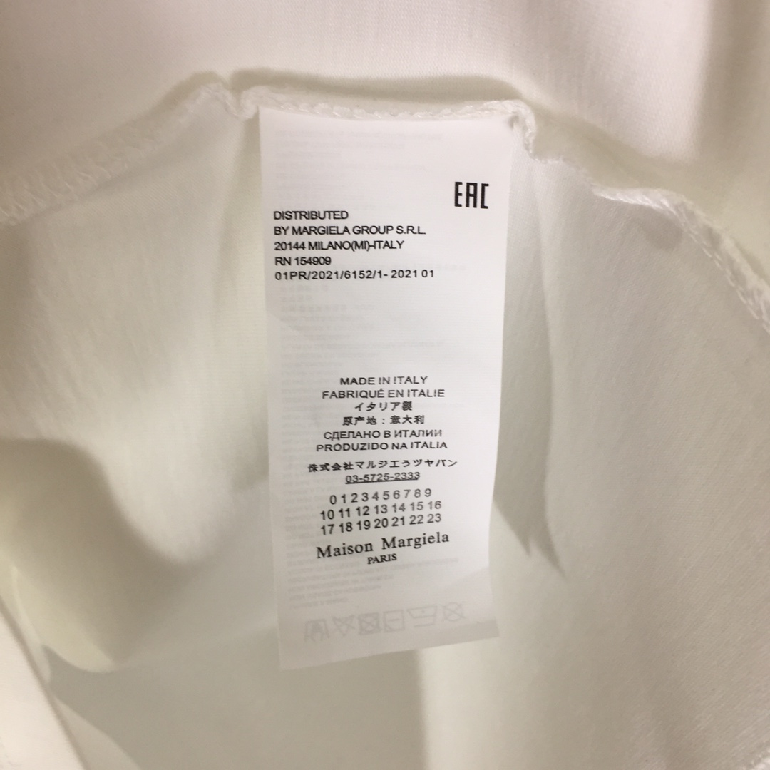 Maison Margiela Numbers-print Cotton T-shirt - everydesigner