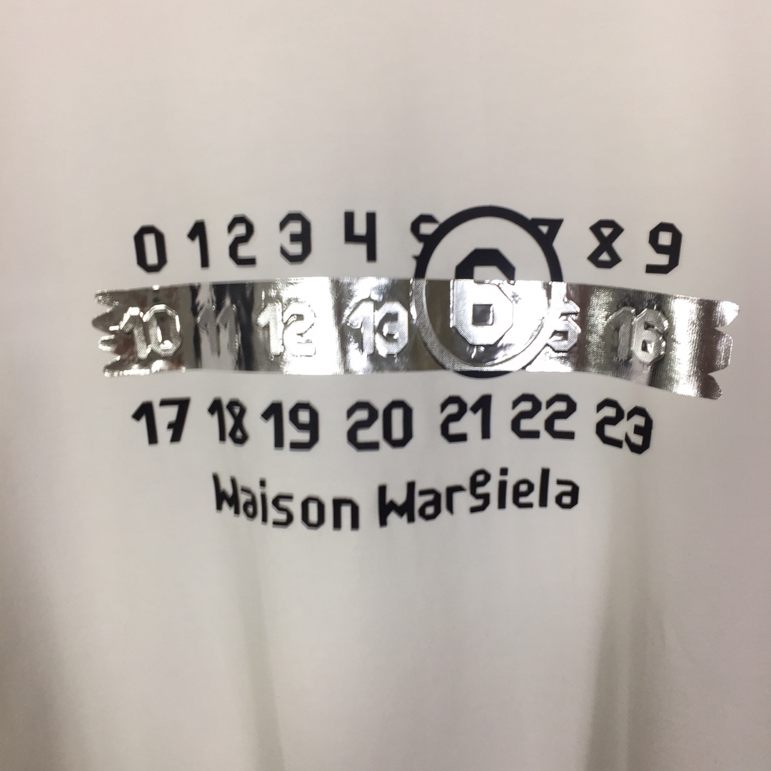 Maison Margiela Numbers-print Cotton T-shirt - everydesigner