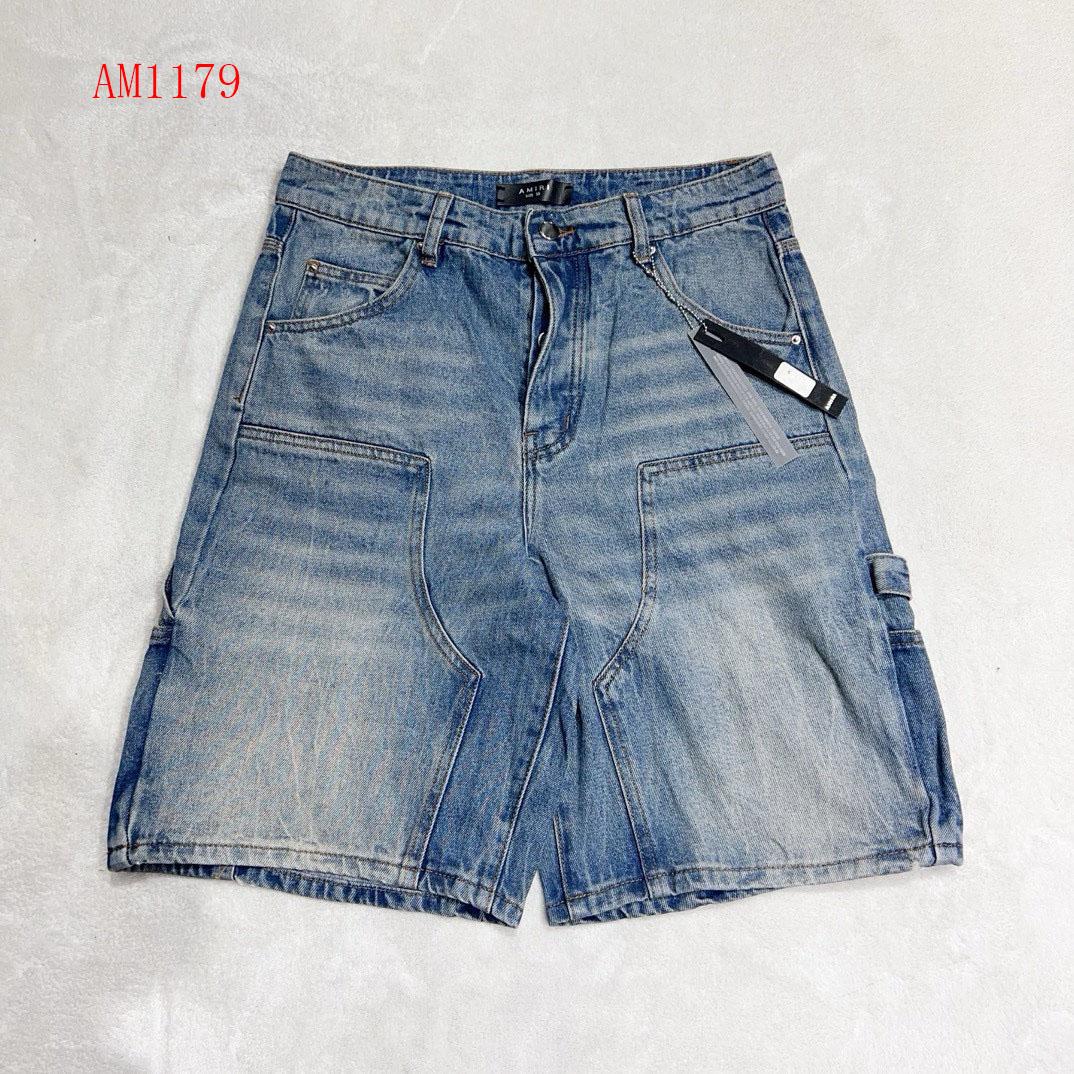 Amiri Slim-fit Denim Shorts  AM1179 - everydesigner