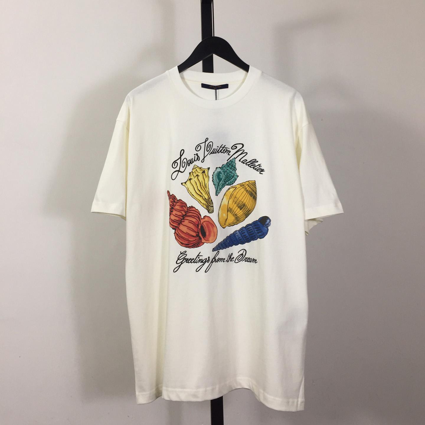 Louis Vuitton Printed Short-Sleeved Cotton T-shirt - everydesigner