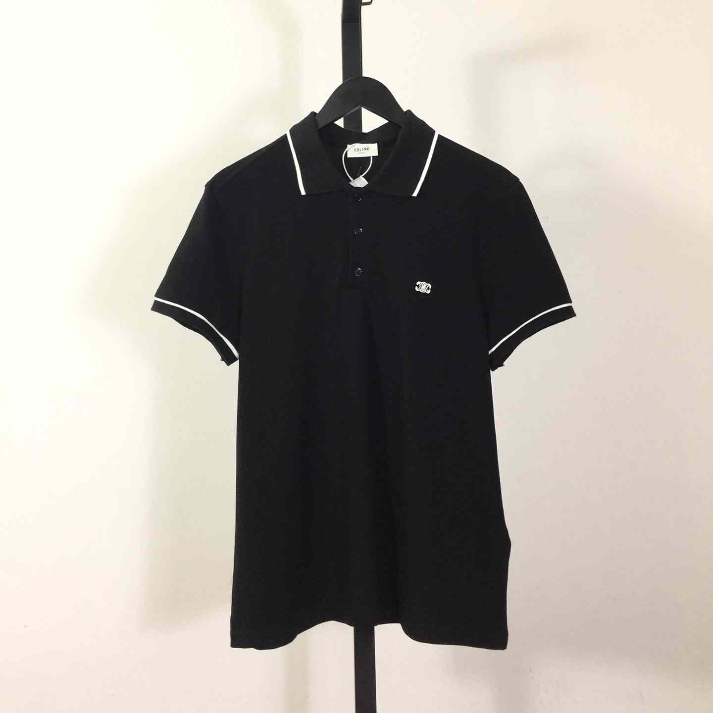 Celine Classic Polo Shirt In Cotton Pique - everydesigner