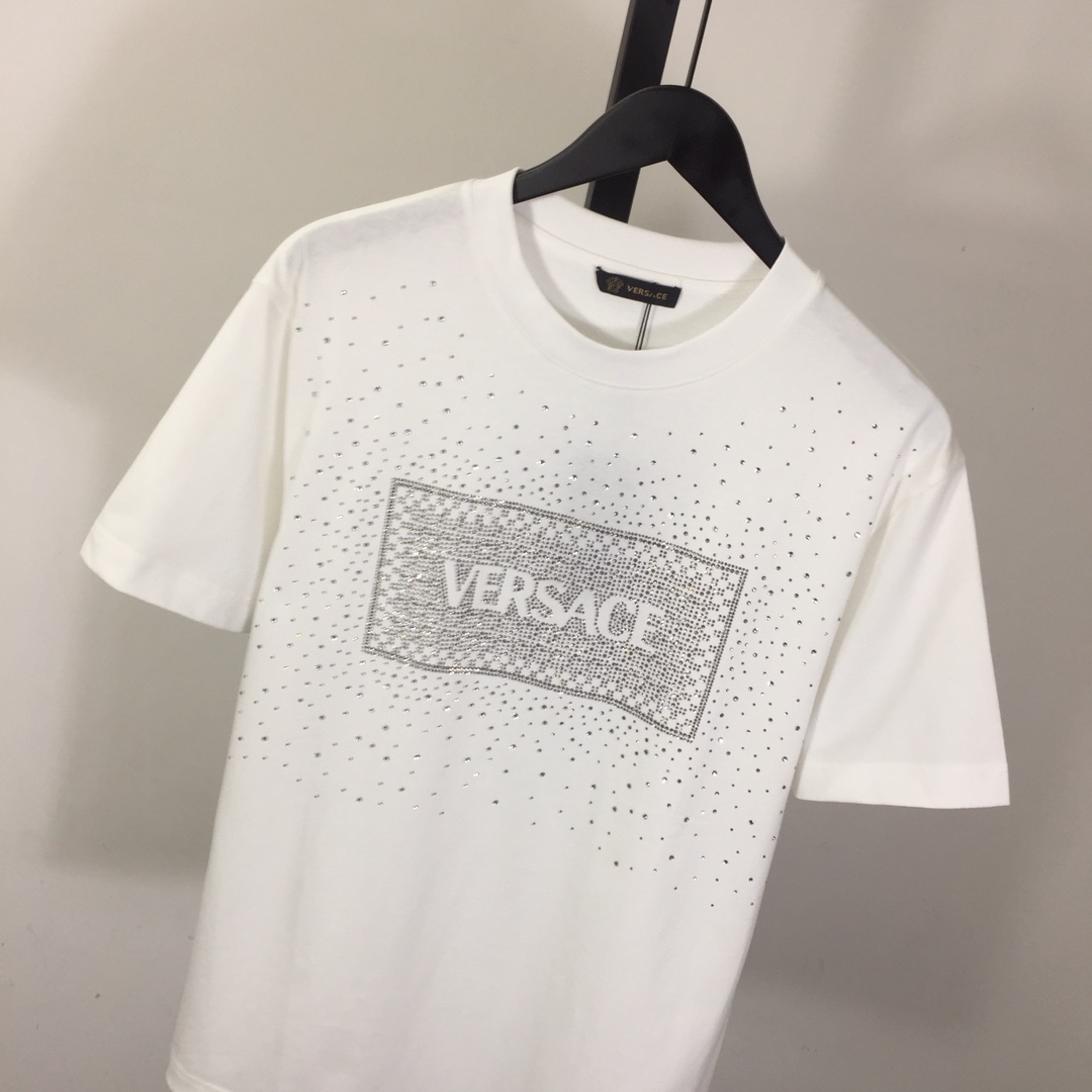 Versace Men's Crystal Box Logo T-Shirt - everydesigner