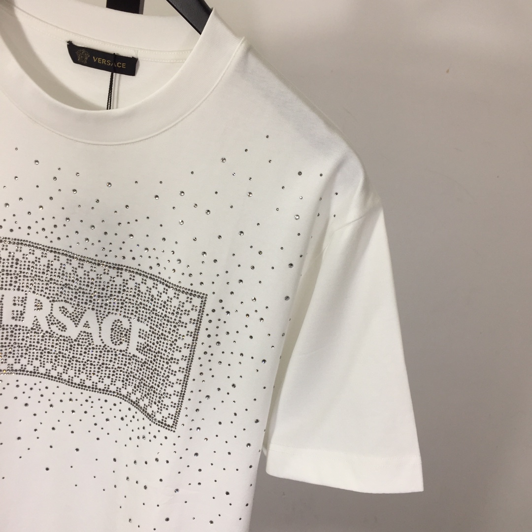 Versace Men's Crystal Box Logo T-Shirt - everydesigner