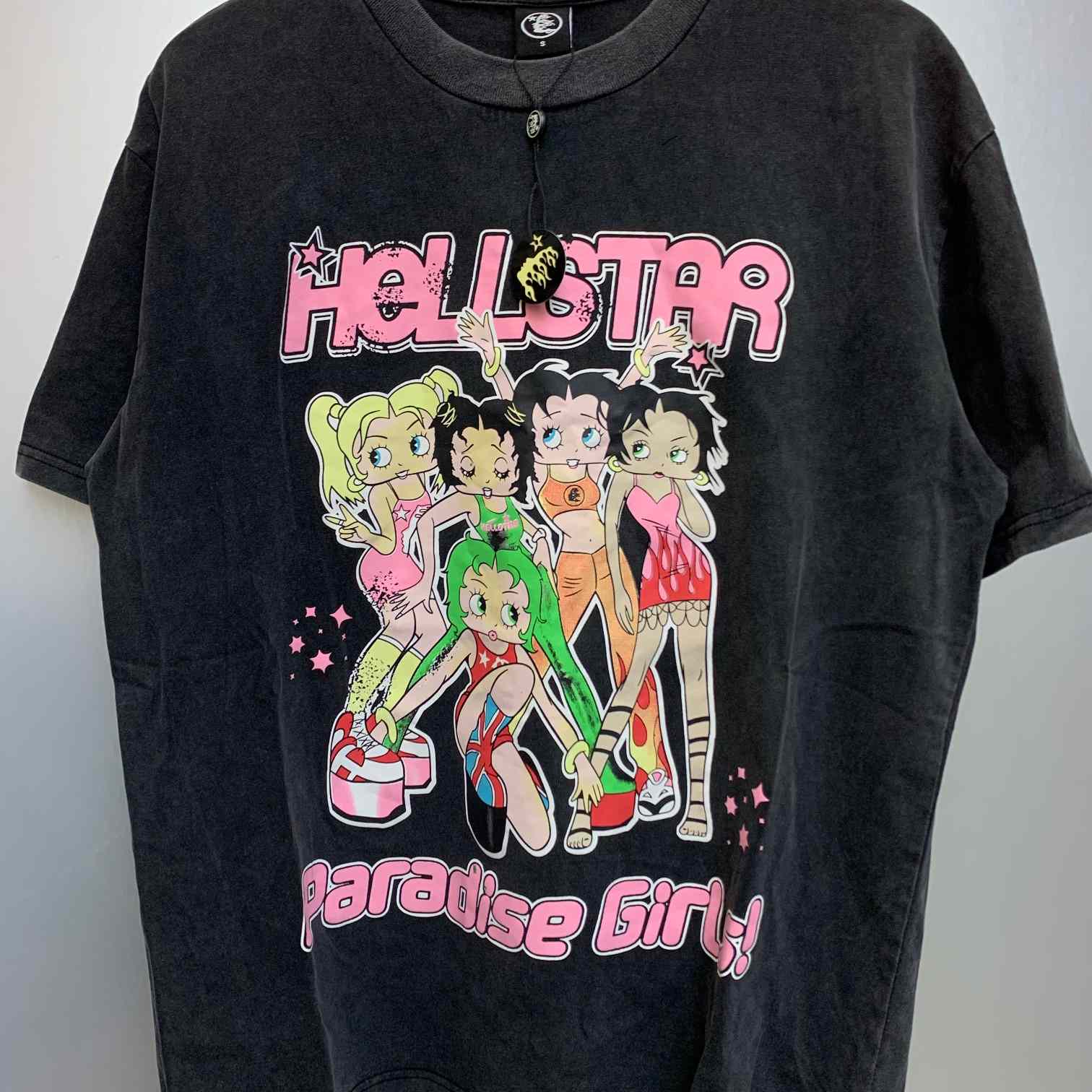 Hellstar Betty Boop Print T-shirt  - everydesigner