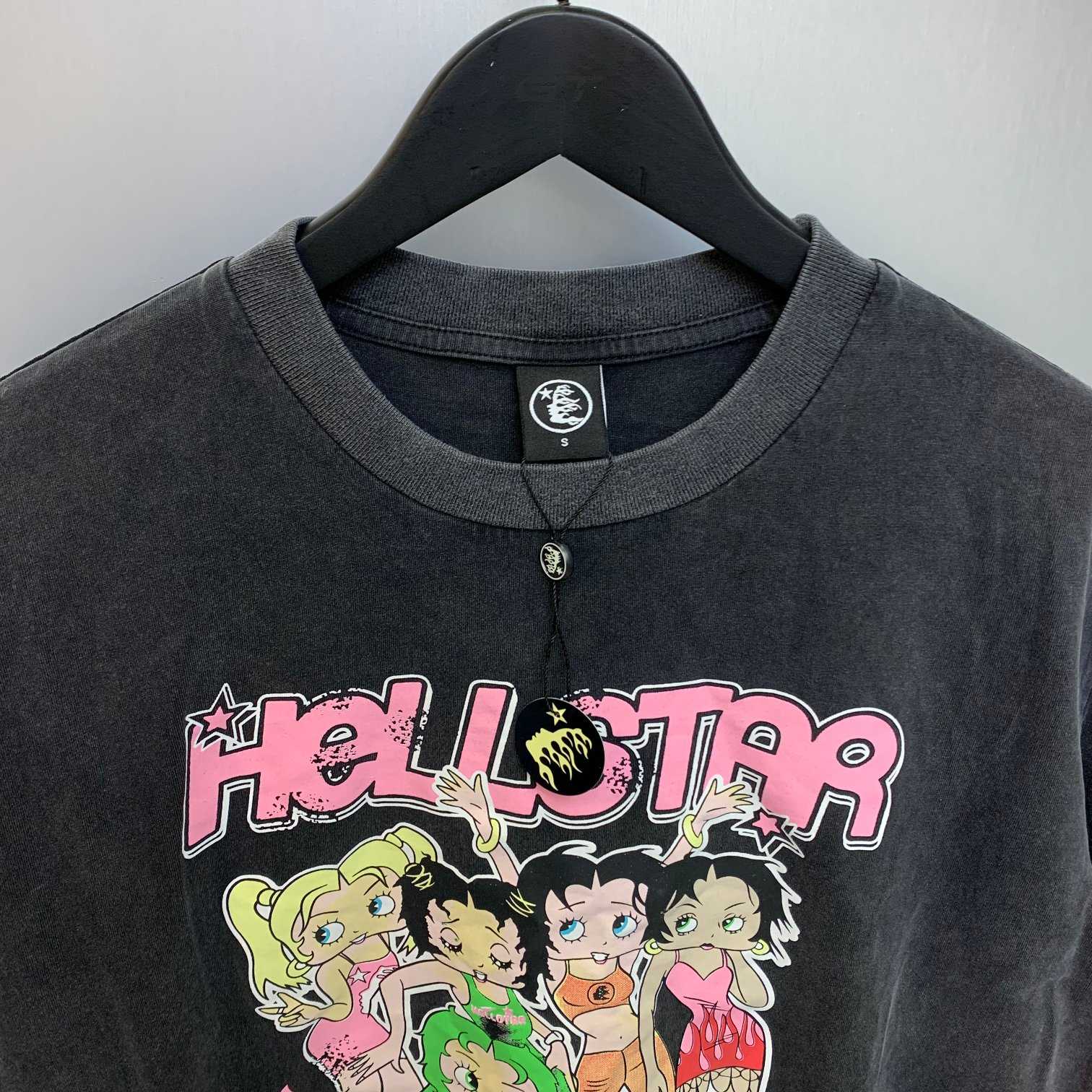 Hellstar Betty Boop Print T-shirt  - everydesigner