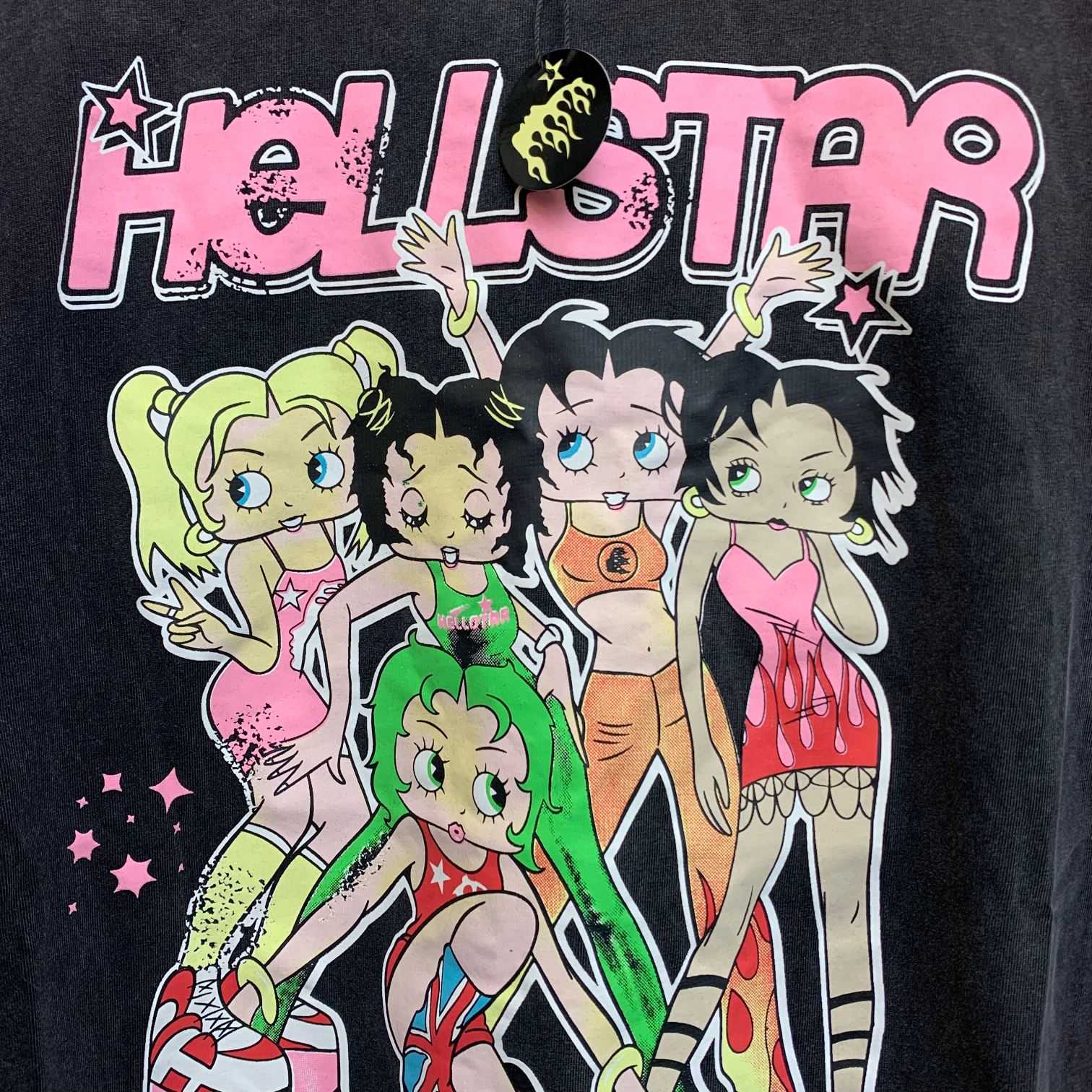 Hellstar Betty Boop Print T-shirt  - everydesigner