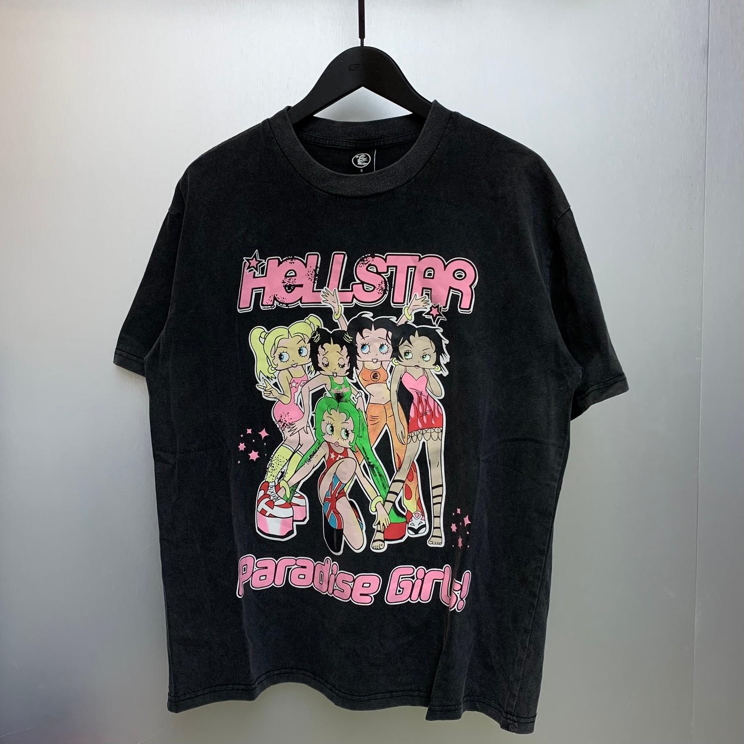 Hellstar Betty Boop Print T-shirt  - everydesigner