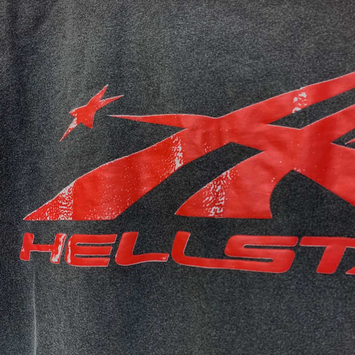 Hellstar Sport Logo Gel T-shirt In Vintage Black( - everydesigner