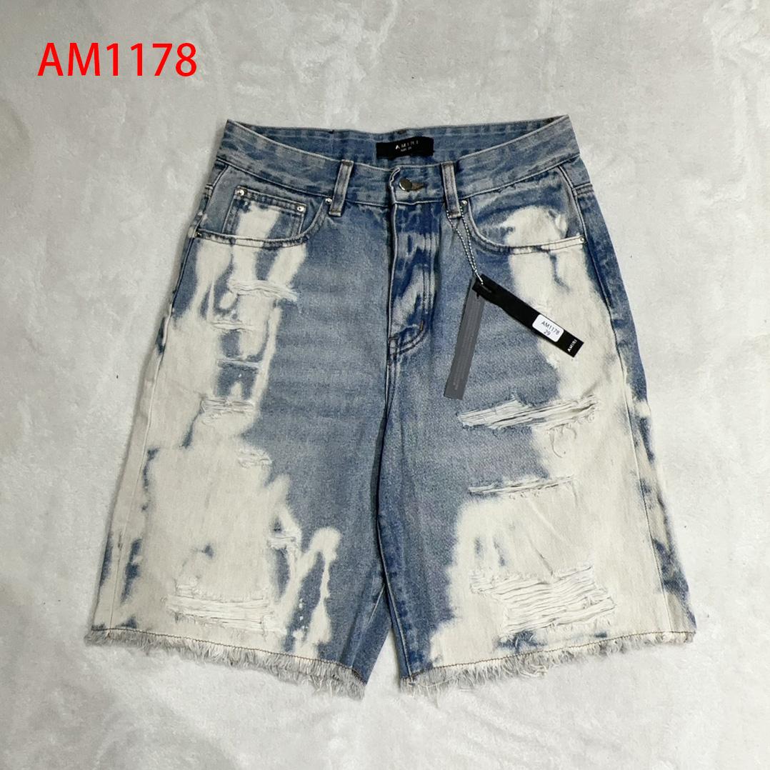 Amiri Slim-fit Denim Shorts  AM1178 - everydesigner