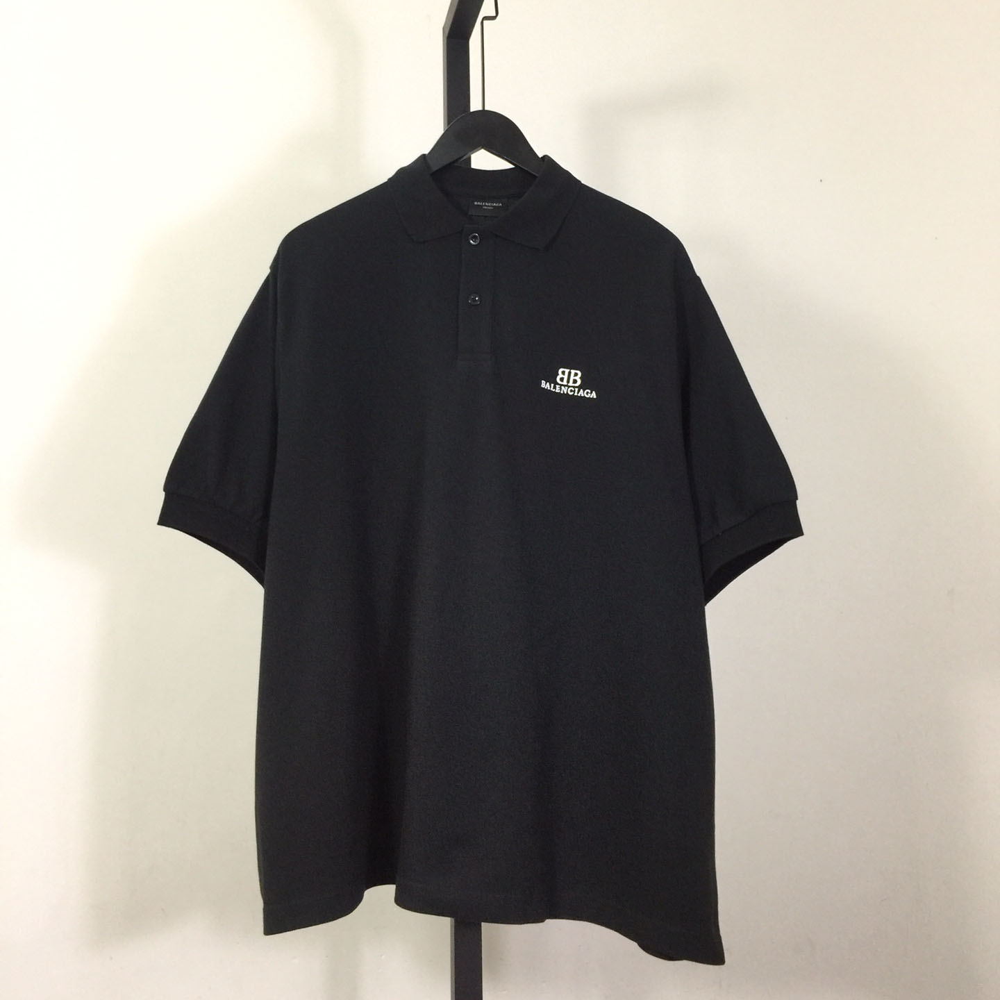 Balenciaga BB Classic Balenciaga Polo Shirt Oversized In Black - everydesigner