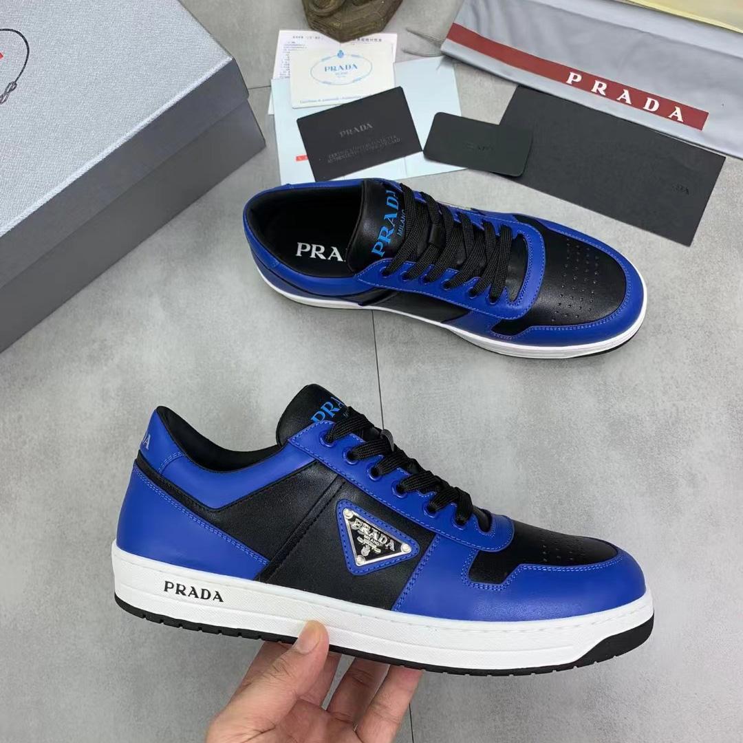 Prada Downtown Leather Sneakers - everydesigner