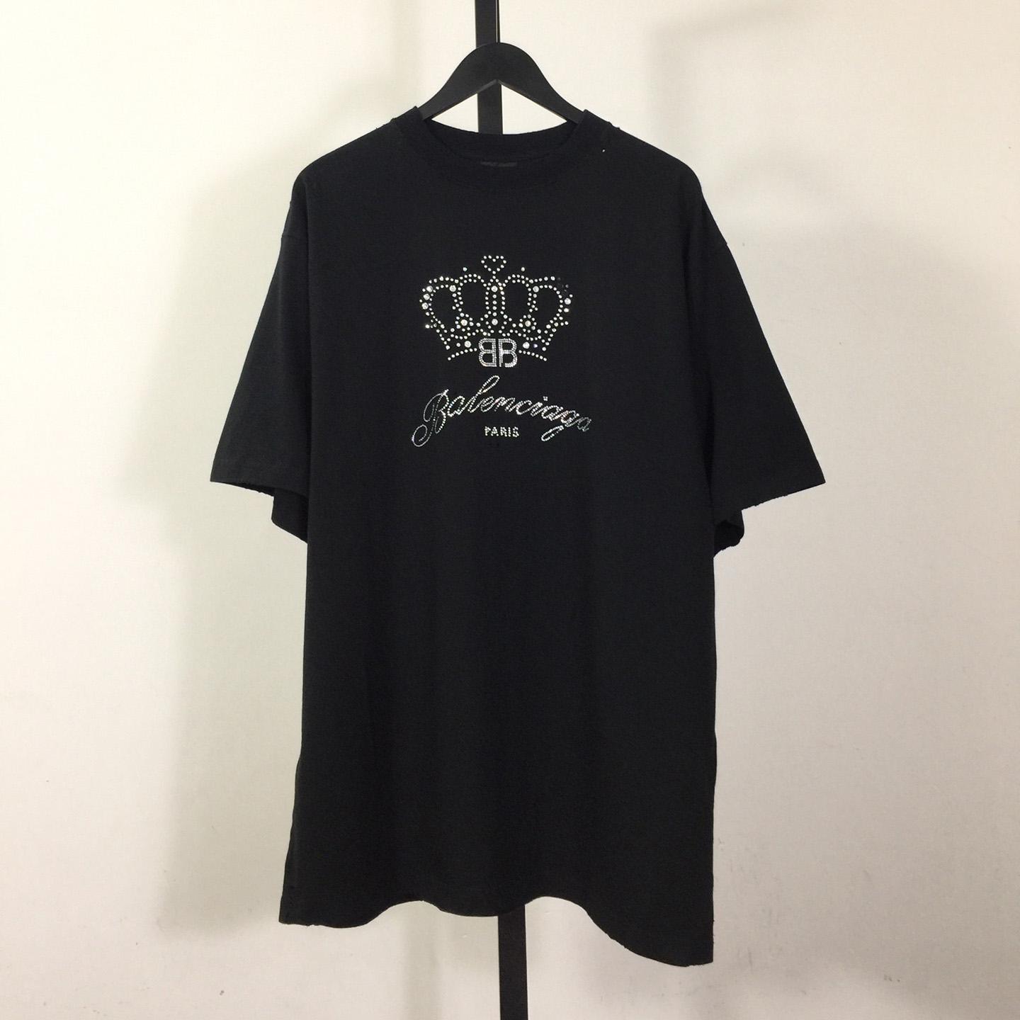 Balenciaga BB Motel T-Shirt Medium Fit In Black - everydesigner