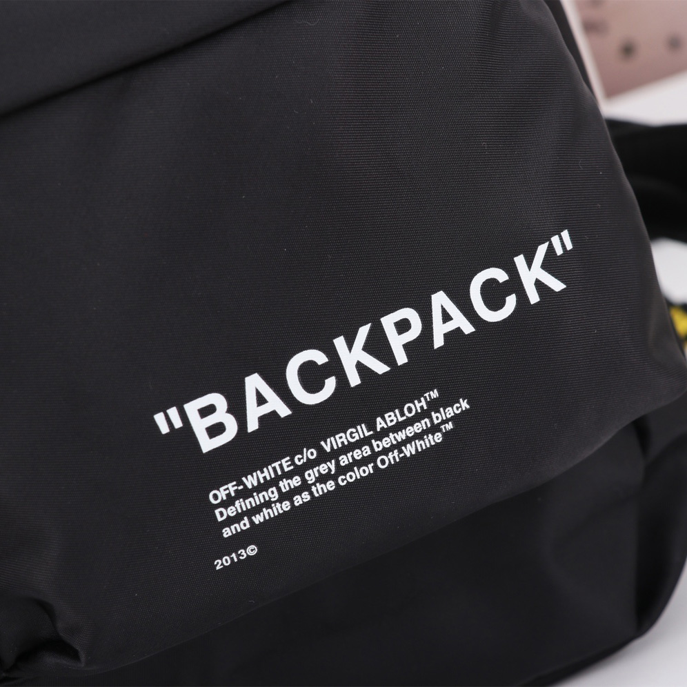 Off White Quote Nylon Backpack  （31×13×47.5cm） - everydesigner