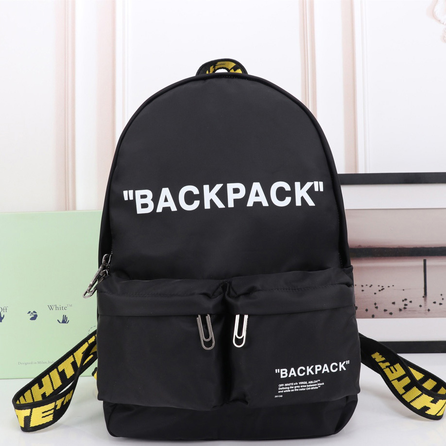 Off White Quote Nylon Backpack  （31×13×47.5cm） - everydesigner