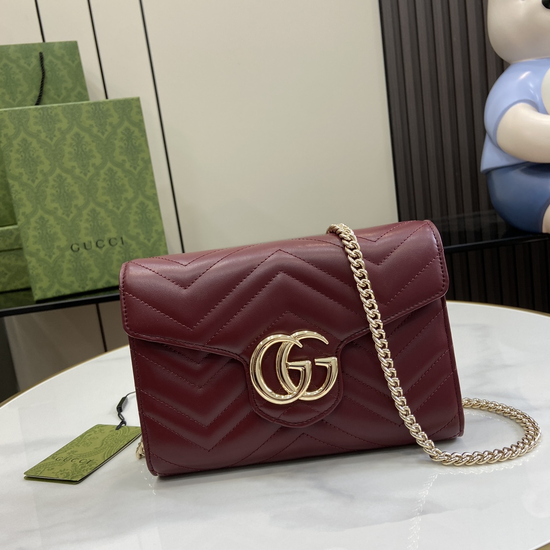 Gucci GG Marmont Super Mini Bag(20-13-6cm)   - everydesigner