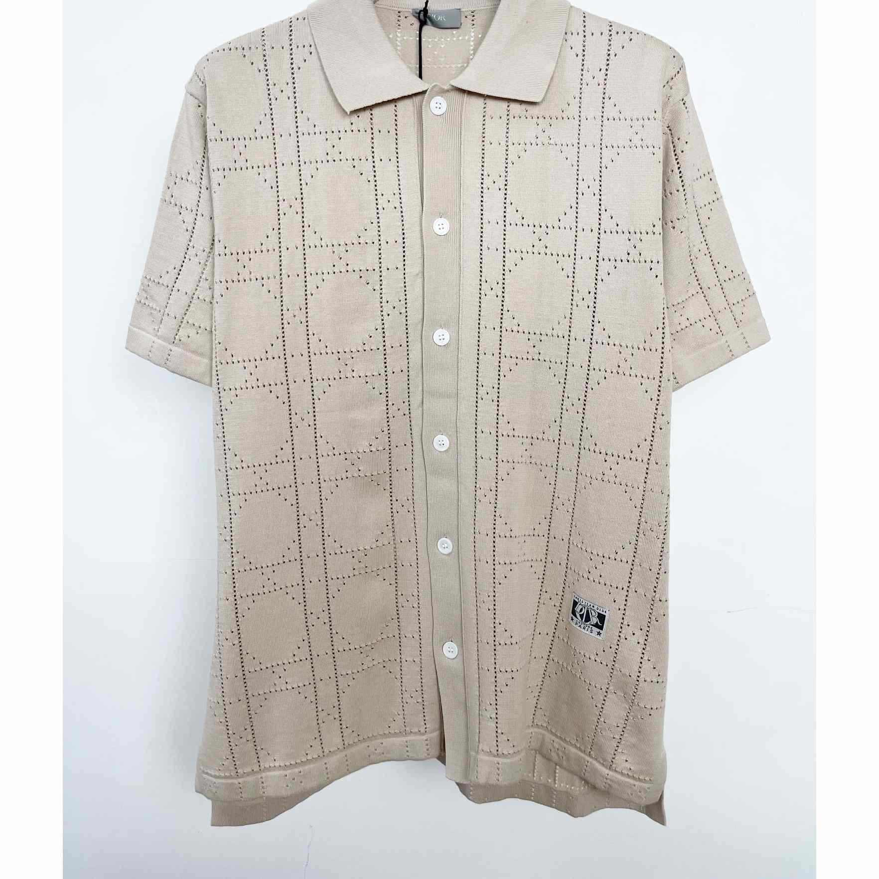 Dior Cannage Short-Sleeved Shirt - everydesigner