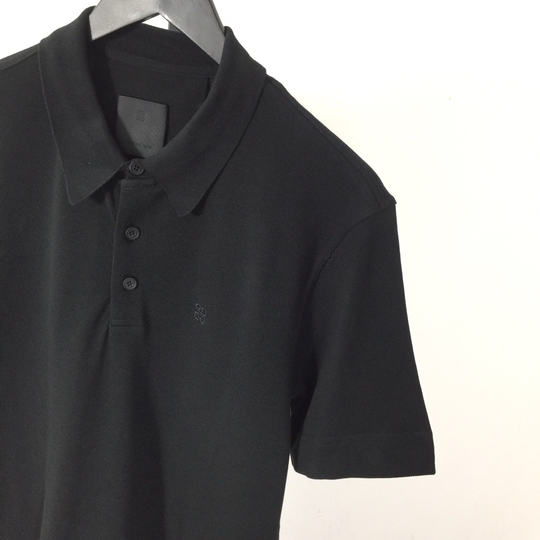 Givenchy Embroidered-monogram Cotton Polo Shirt - everydesigner