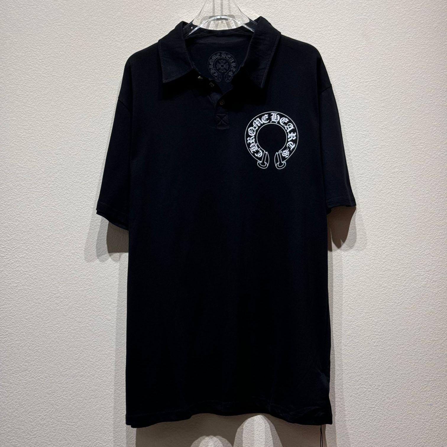 Chrome Heart Cotton Polo Shirt - everydesigner