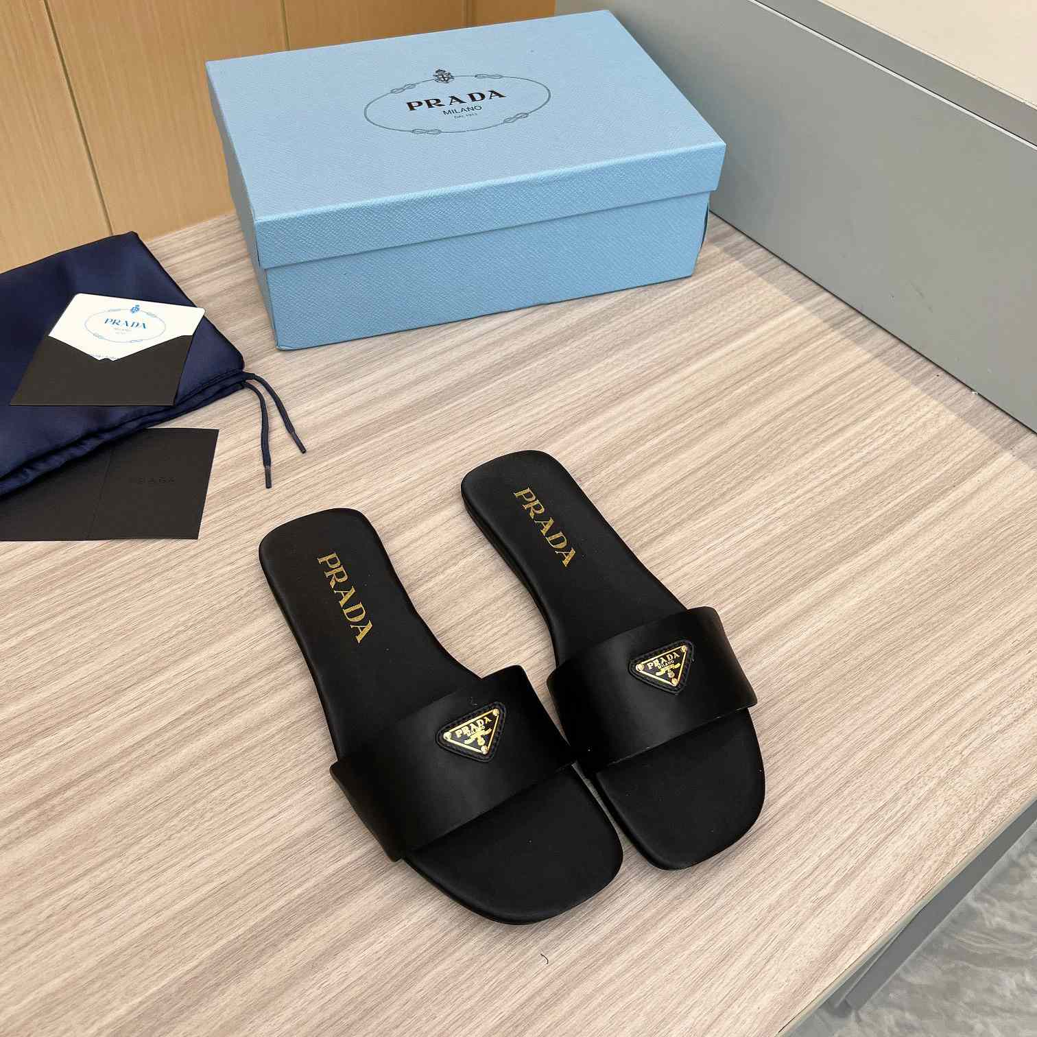 Prada Leather Slides - everydesigner