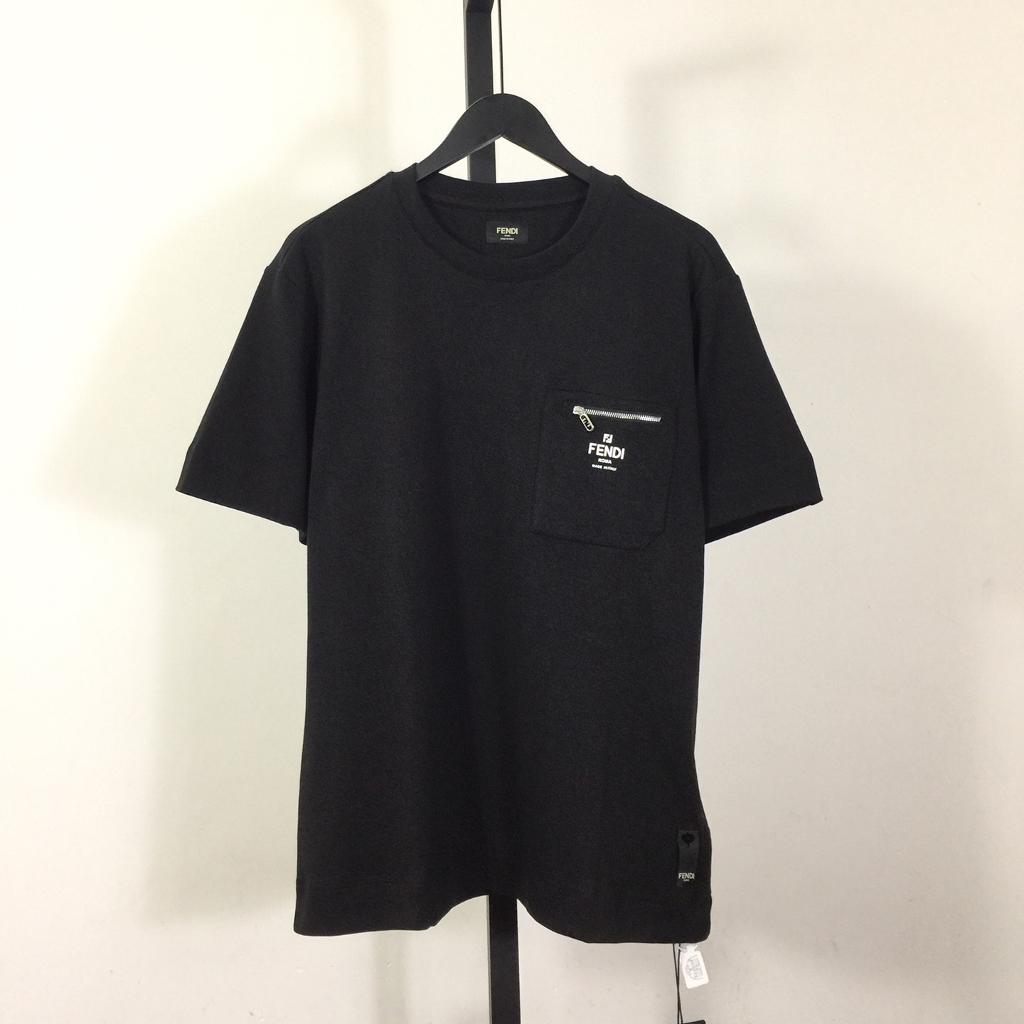 Fendi Black Cotton T-shirt - everydesigner