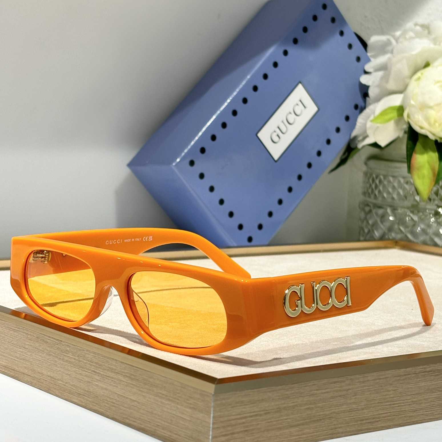 Gucci Geometric Shaped Frame Sunglasses   GG1771S - everydesigner