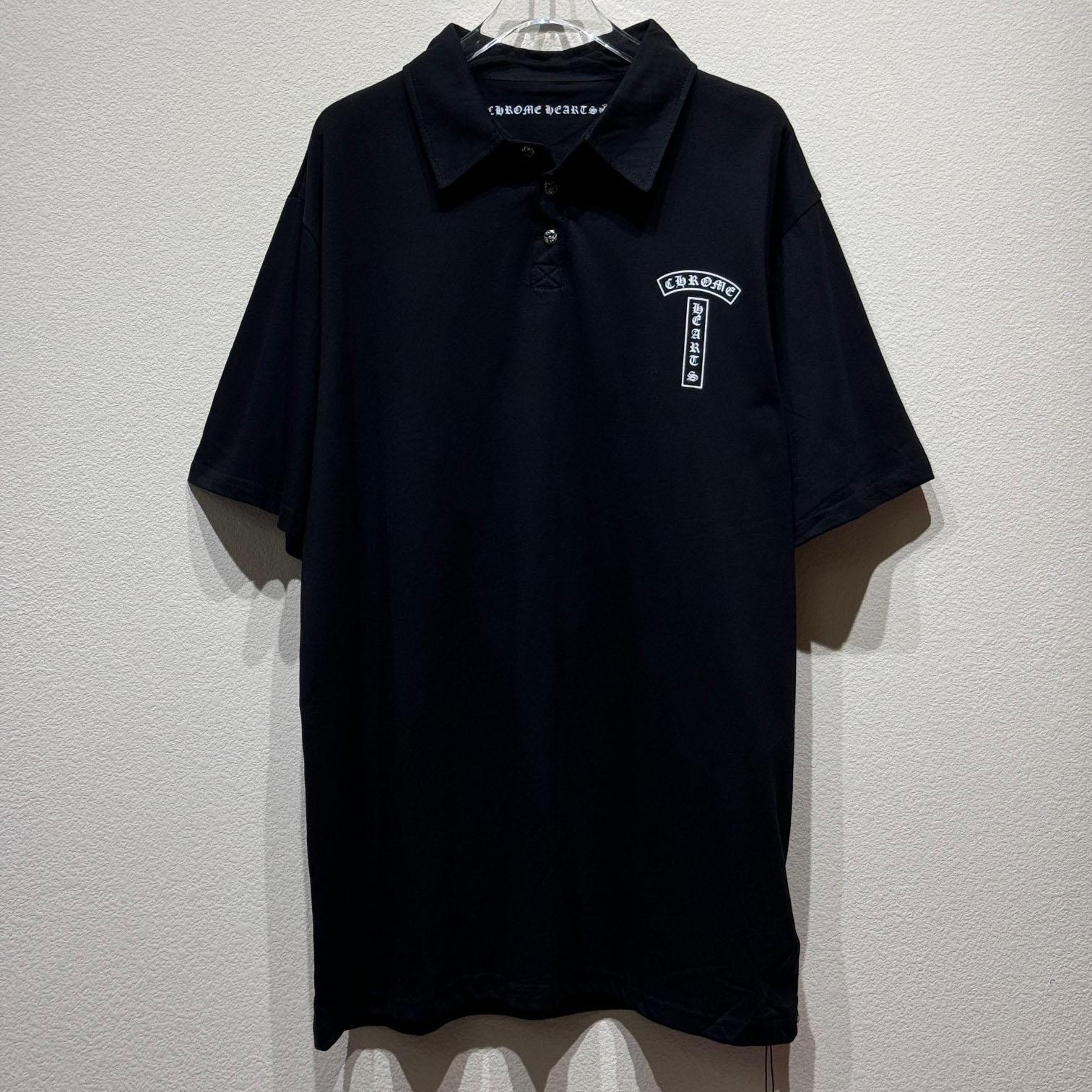 Chrome Heart Cotton Polo Shirt - everydesigner