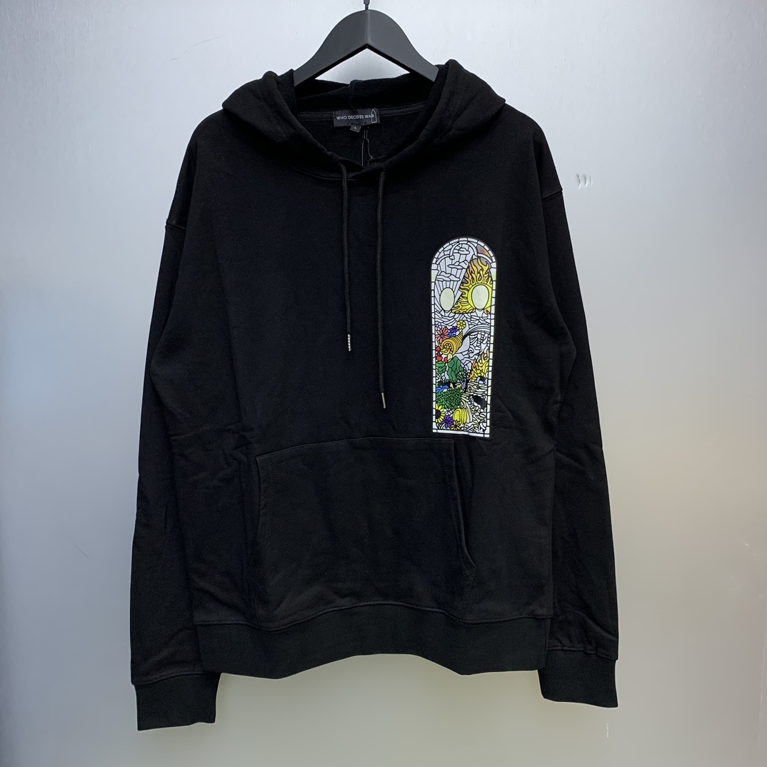 Who Decides War Stained Glass Hoodie - everydesigner