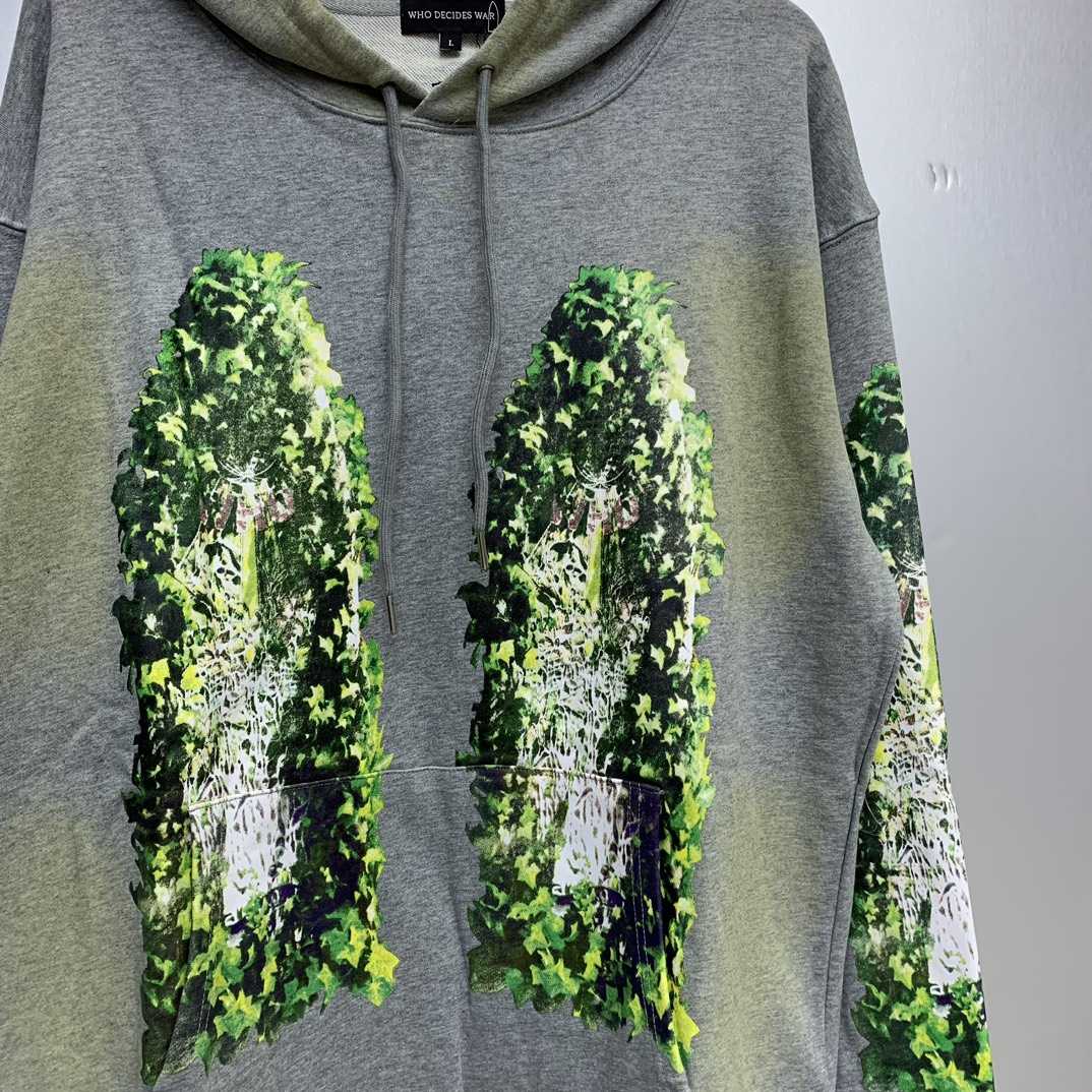 Who Decides War Green Garden Glass Hoodie - everydesigner