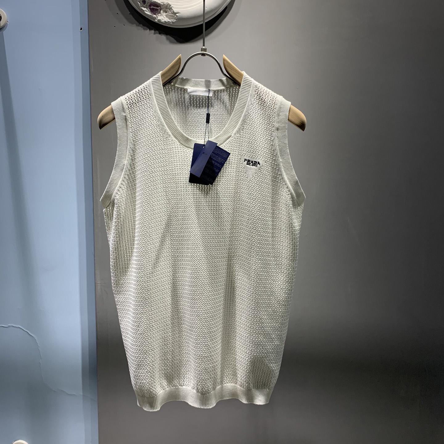 Prada Mesh Knit Tank Top - everydesigner