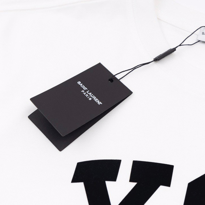 Saint Laurent Cotton-jersey T-shirt  - everydesigner