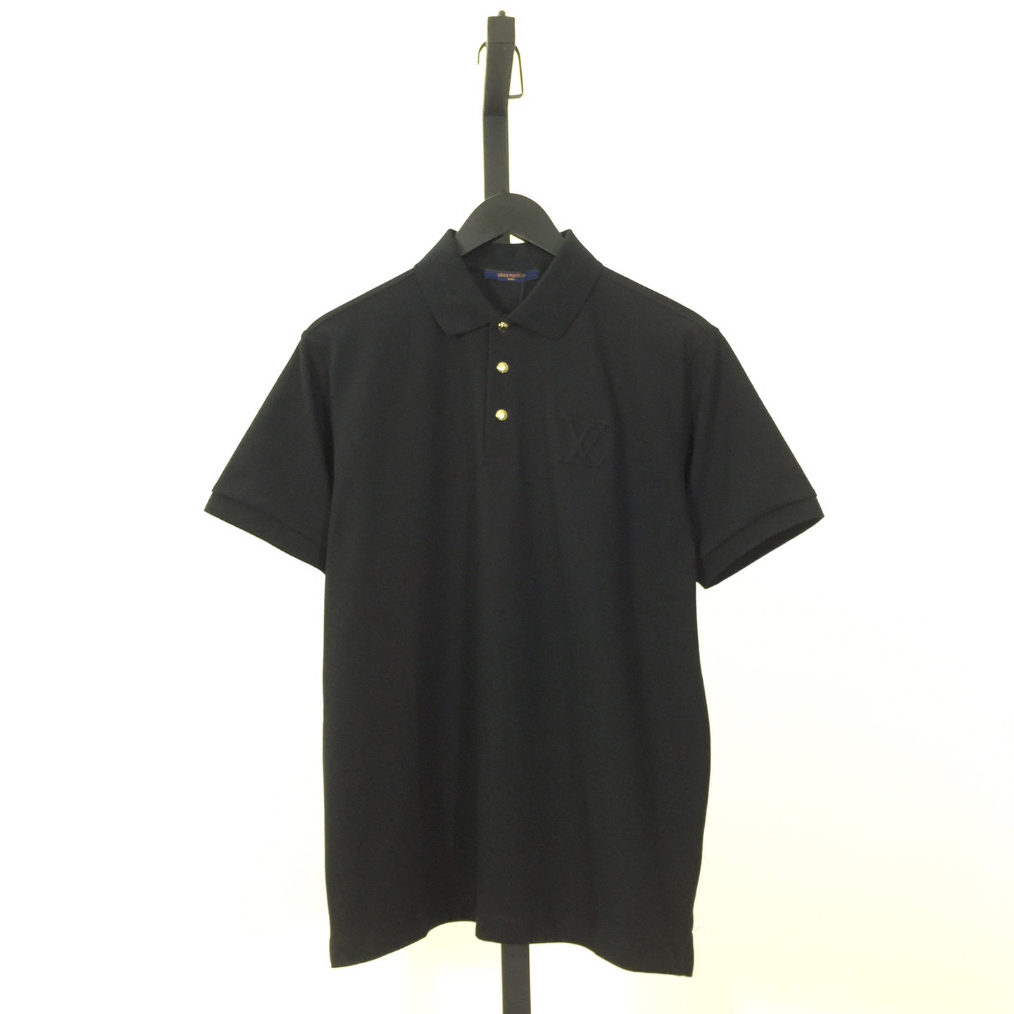 Louis Vuitton Cotton Polo Shirts In Black - everydesigner