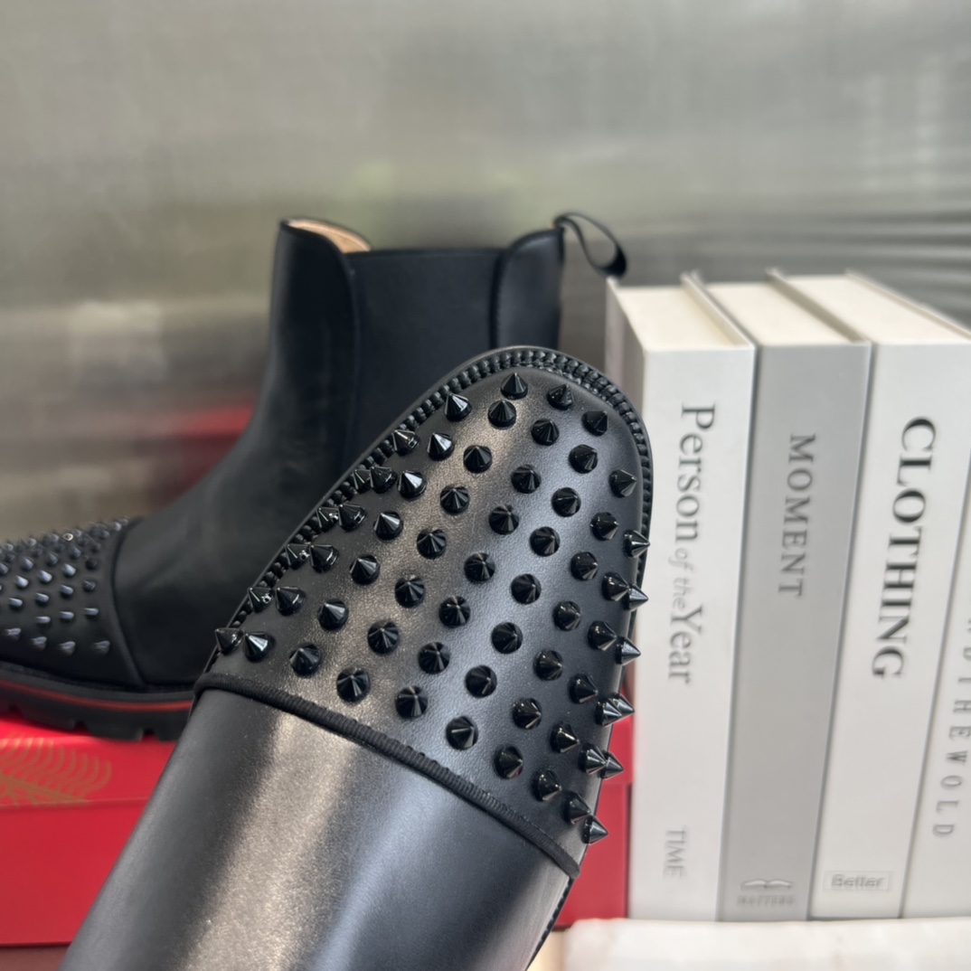 Christian Louboutin Melon Spikes Boots - everydesigner