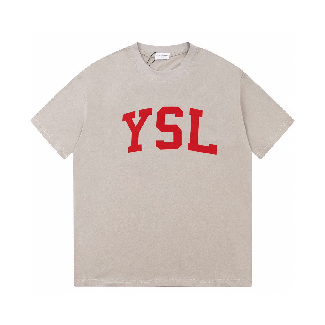 Saint Laurent Cotton-jersey T-shirt  - everydesigner