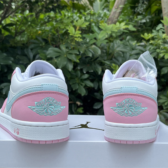 Jordan Air Jordan 1 LOW “White/Pink Foam/Glacier Blue  Sneaker    HM3706-141 - everydesigner