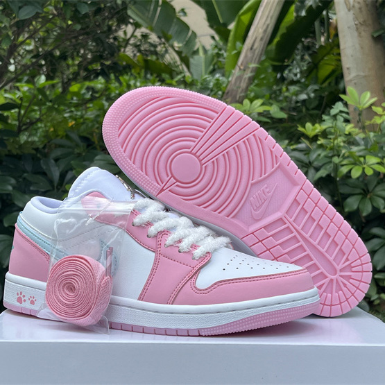 Jordan Air Jordan 1 LOW “White/Pink Foam/Glacier Blue  Sneaker    HM3706-141 - everydesigner