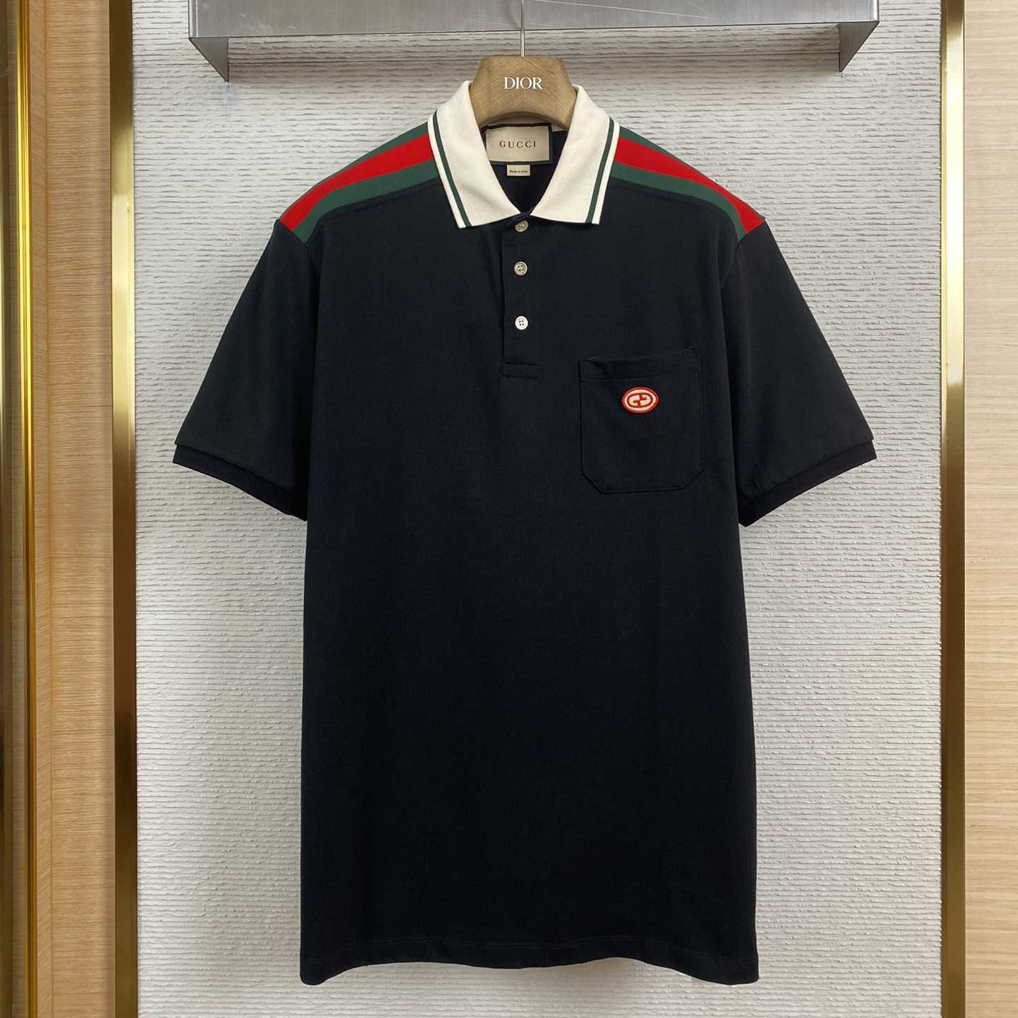 Gucci Cotton Polo With Interlocking G - everydesigner