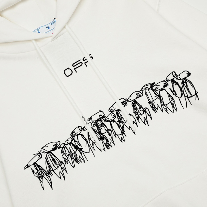 Off-White Cotton Hoodie - everydesigner