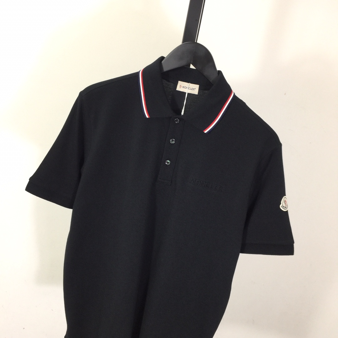 Moncler Logo Cotton Polo Shirt - everydesigner